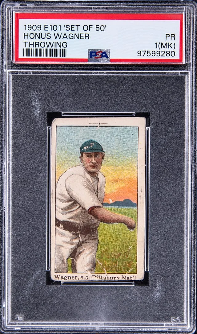 1909 E101 Set of Honus Wagner #50 card image