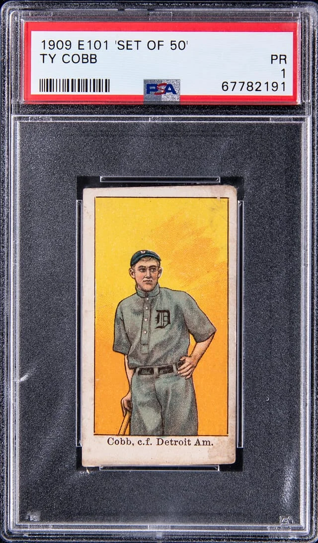 1909 E101 Set of Ty Cobb #50 card image