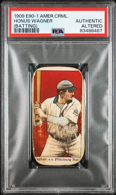 1909 E90-1 American Caramel (Batting) Honus Wagner #no-number card image