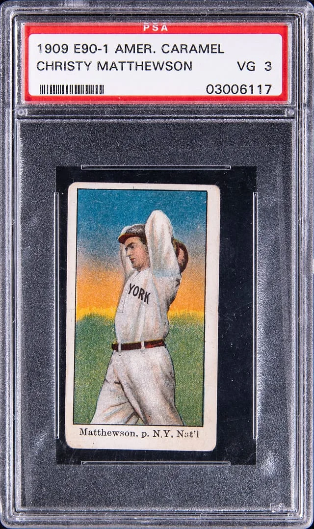 1909 E90-1 American Caramel Christy Matthewson (Mathewson) #no-number card image