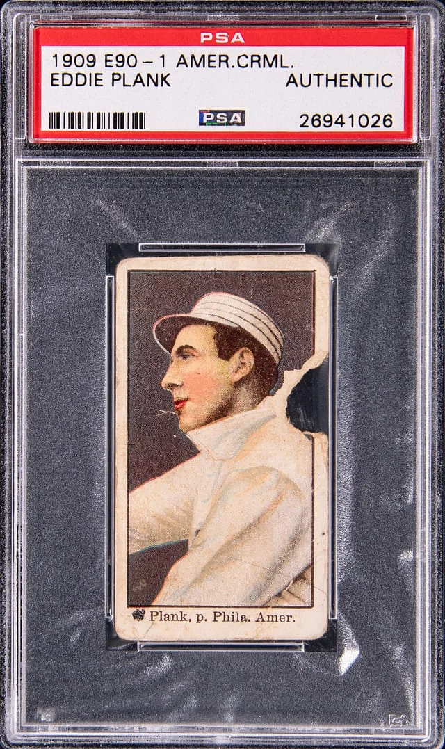 1909 E90-1 American Caramel Eddie Plank #no-number card image