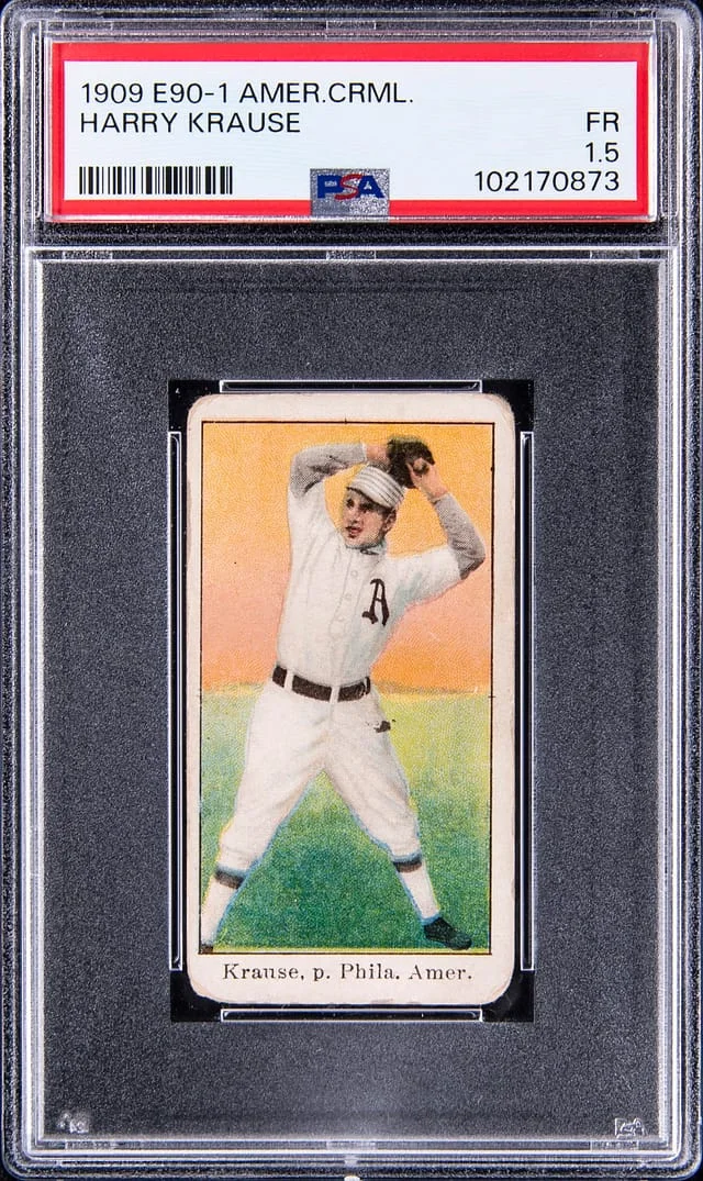 1909 E90-1 American Caramel Harry Krause #no-number card image