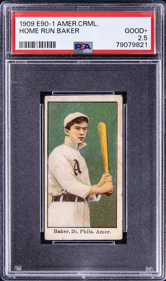 1909 E90-1 American Caramel Home Run Baker #no-number card image