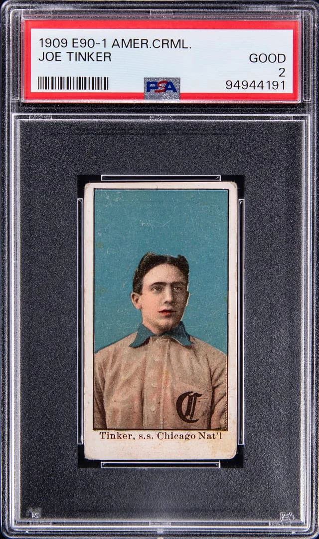 1909 E90-1 American Caramel Joe Tinker #no-number card image