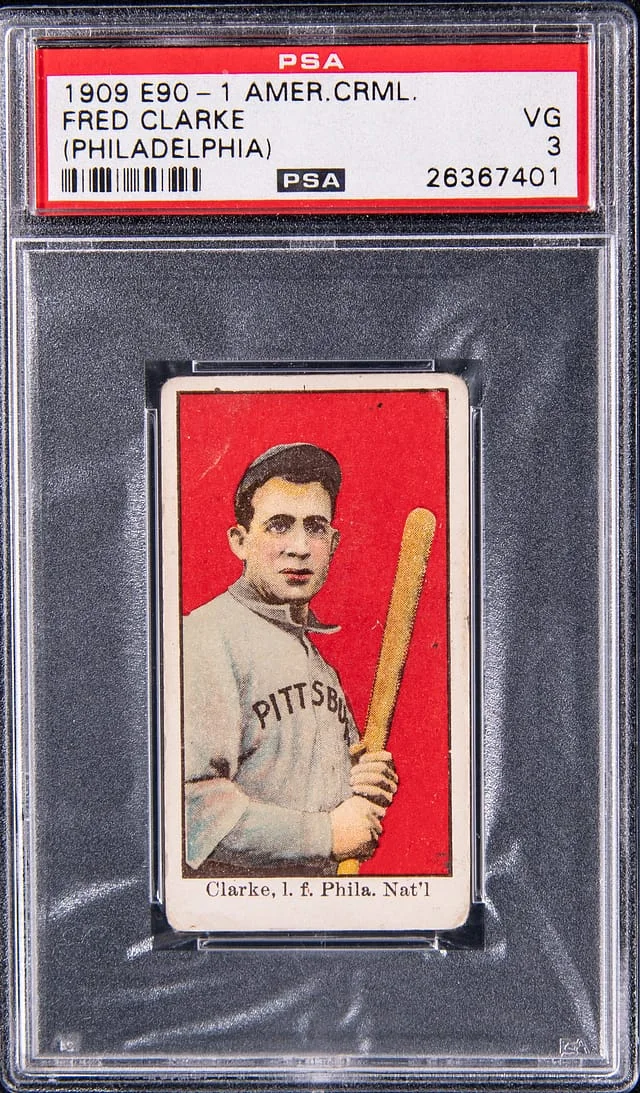 1909 E90-1 American Caramel (Philadelphia) Fred Clarke #no-number card image