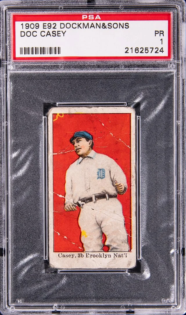 1909 E92 Dockman & Sons Doc Casey #NNO card image