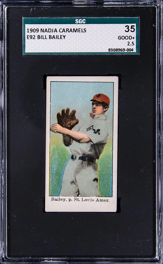 1909 E92 Nadja Caramels Bill Bailey #NNO card image