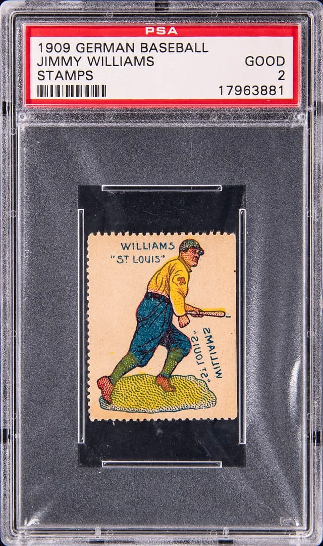 1909 German Baseball Stamps Jimmy Williams #NNO card image