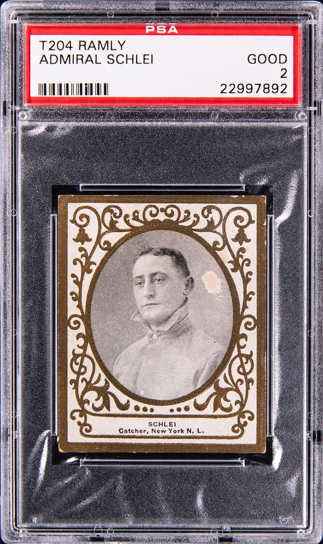 1909 T204 Ramly Admiral Schlei #NNO card image