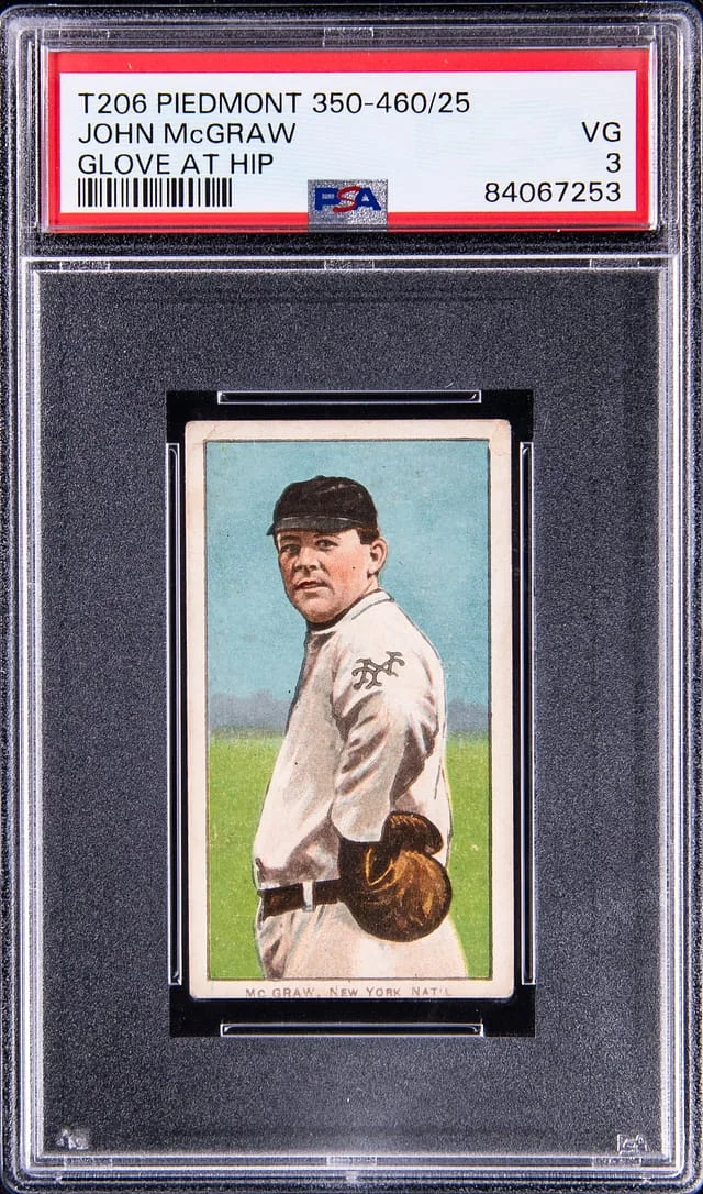 1909 T206 Glove At Hip # John Mcgraw Piedmont #350-460/25 card image