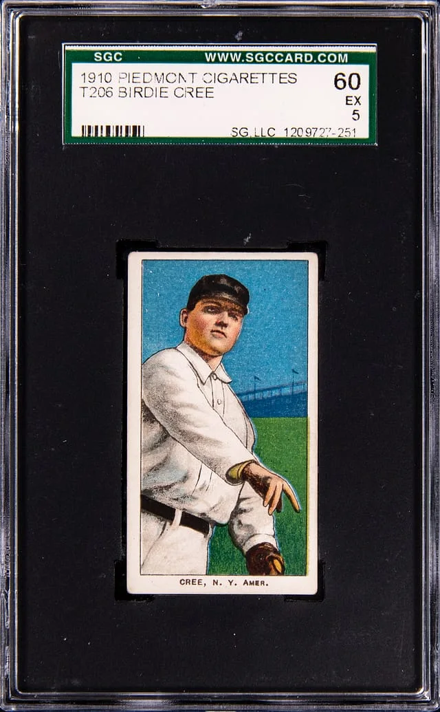 1910-11 T206 Birdie Cree White Border #no-number card image