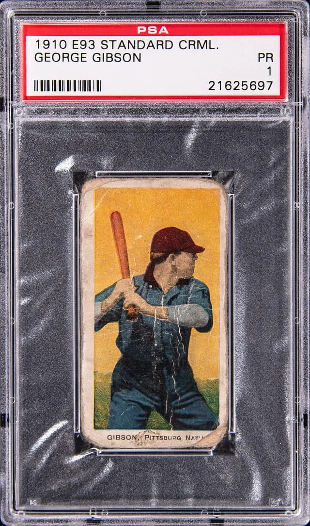 1910 E93 Standard Caramel George Gibson #NNO card image