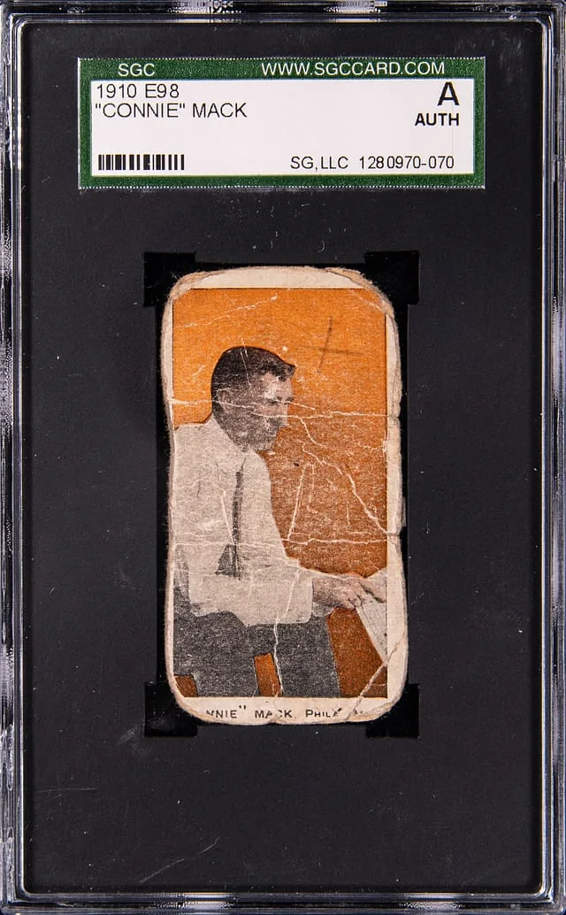 1910 E98 Connie Mack #NNO card image