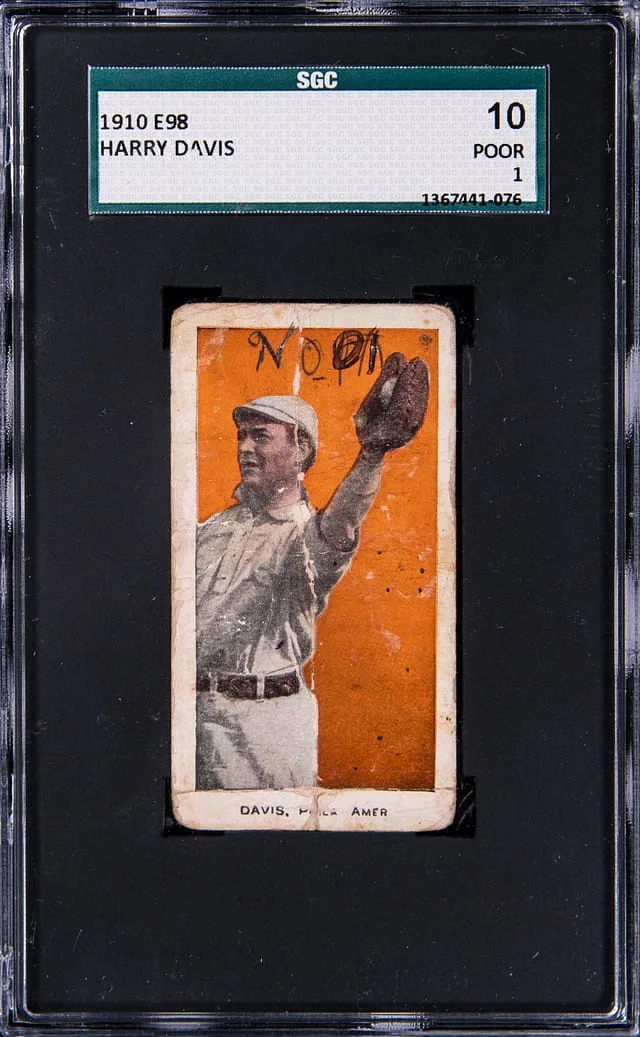 1910 E98 Harry Davis #NNO card image