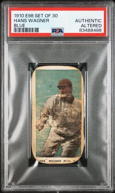 1910 E98 Set Of Blue Hans Wagner #30 card image
