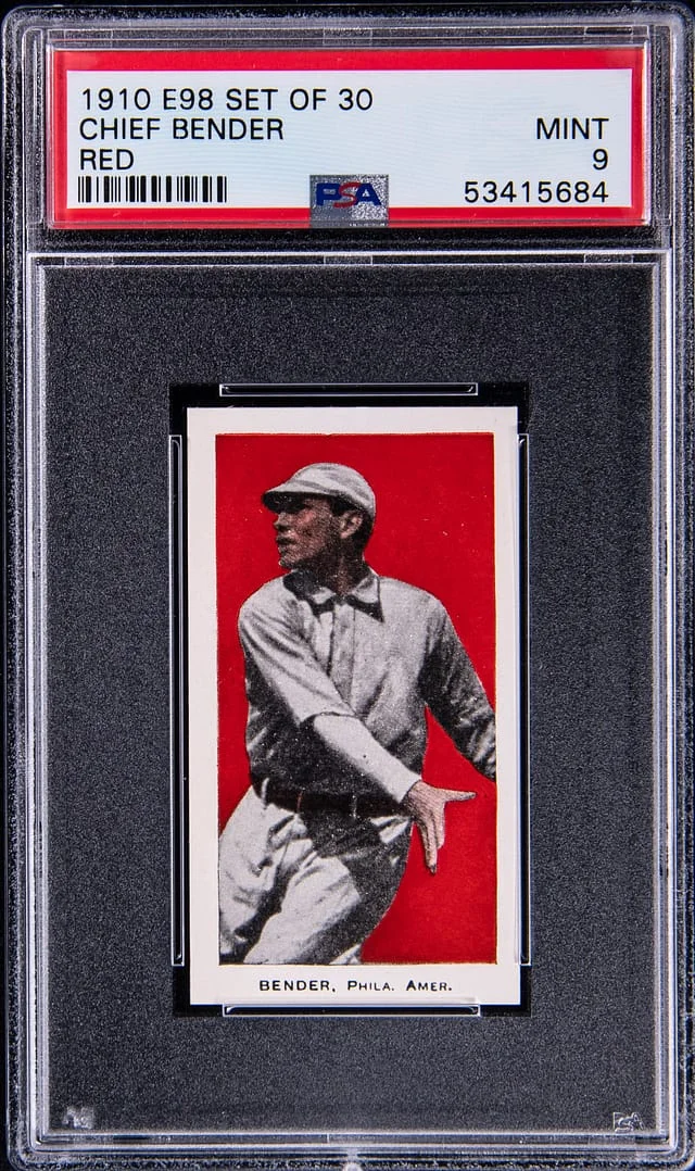 1910 E98 Set of Chief Bender #30 card image
