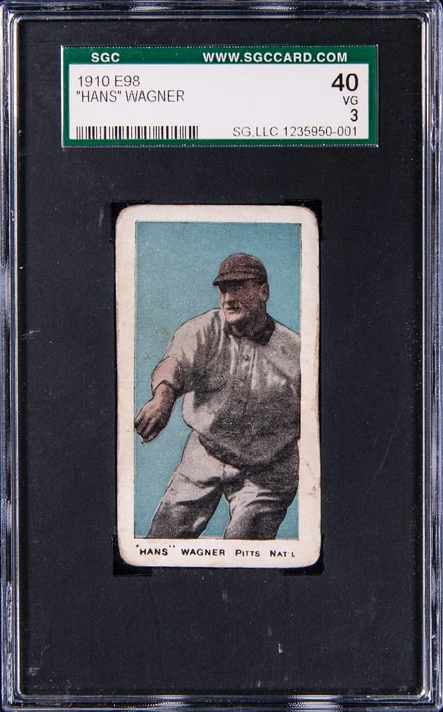 1910 E98 Set of Hans (Honus) Wagner, Blue Background #30 card image