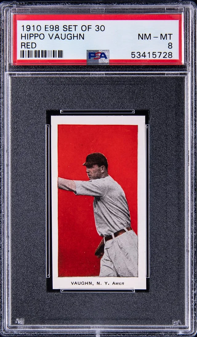 1910 E98 Set of Hippo Vaughn #30 card image