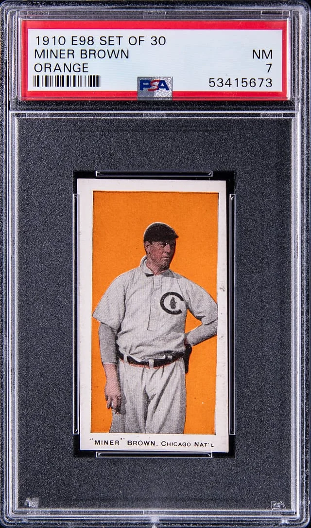 1910 E98 Set of Miner Brown #30 card image