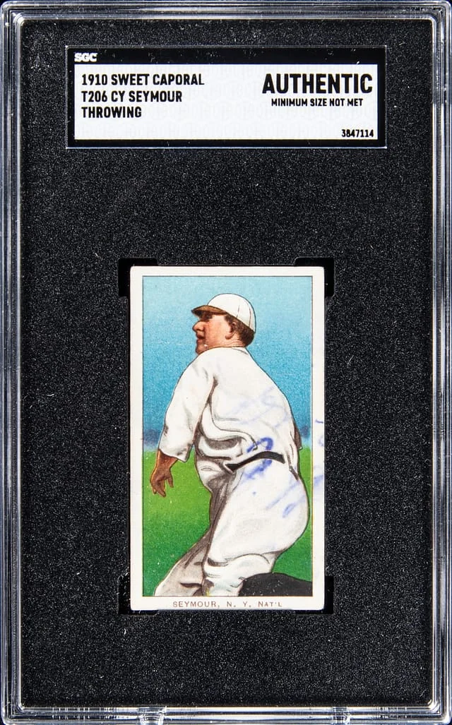 1910 Sweet Caporal Cy Seymour #T206 card image