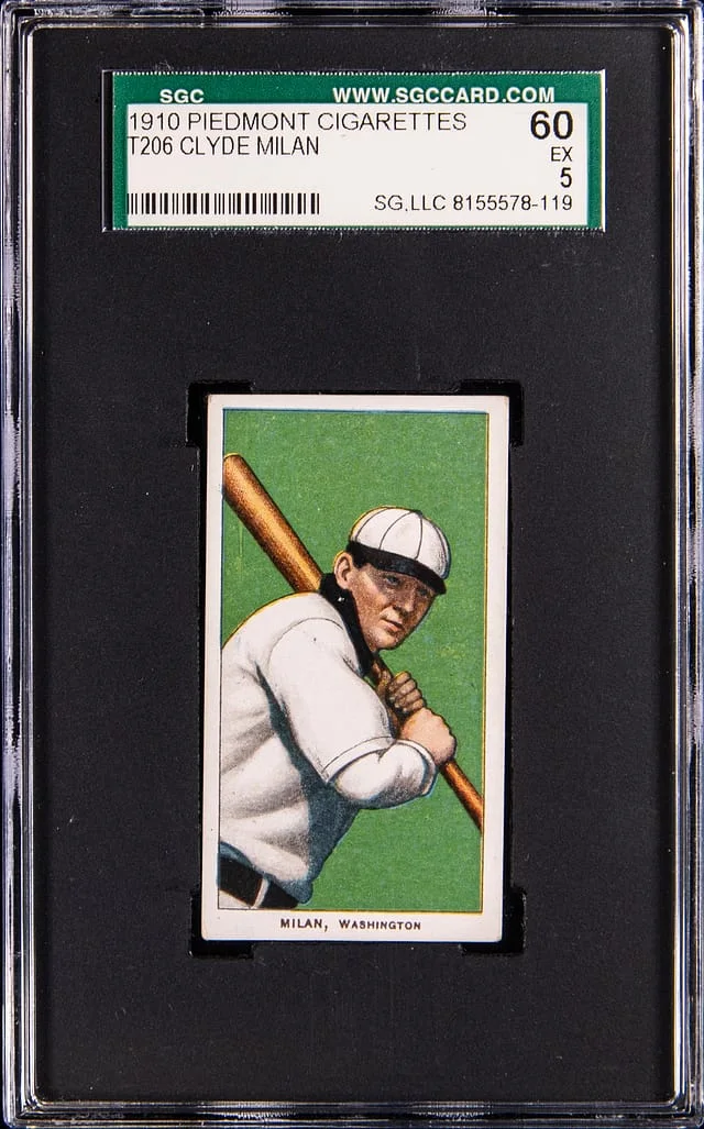 1910 T206 Cyde Milan White Border #no-number card image