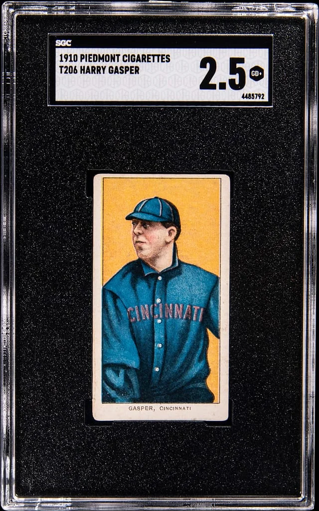 1910 T206 Harry Gasper - Piedmont/350 White Border #no-number card image