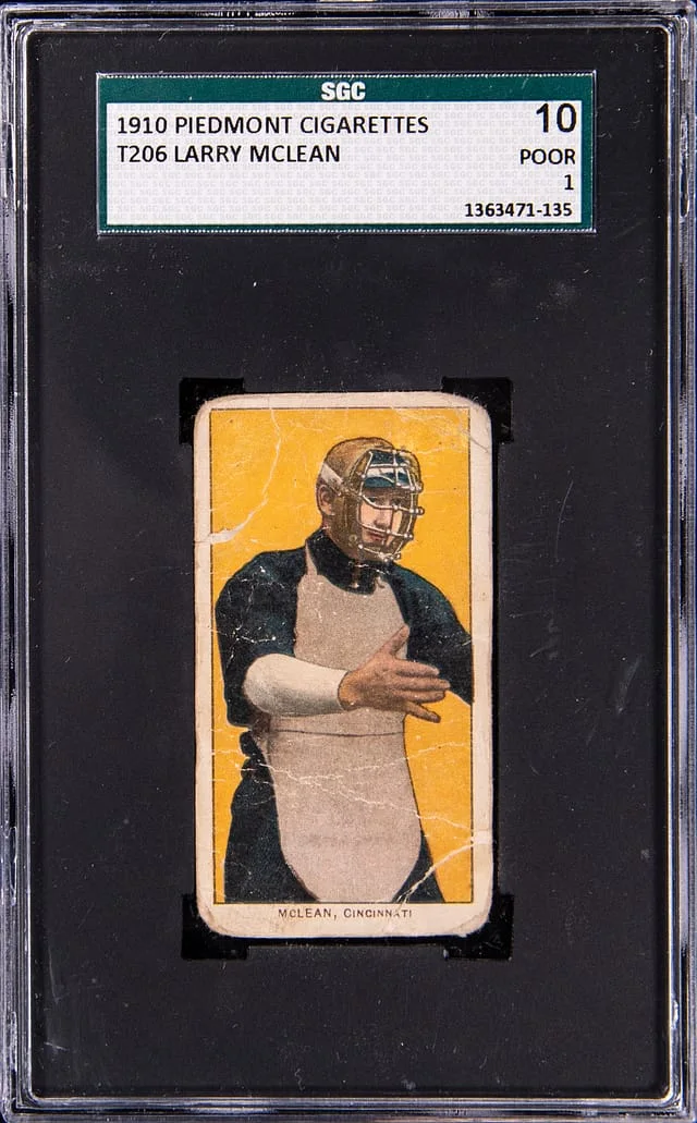 1910 T206 Larry McLean Piedmont Cigarettes #NNO card image