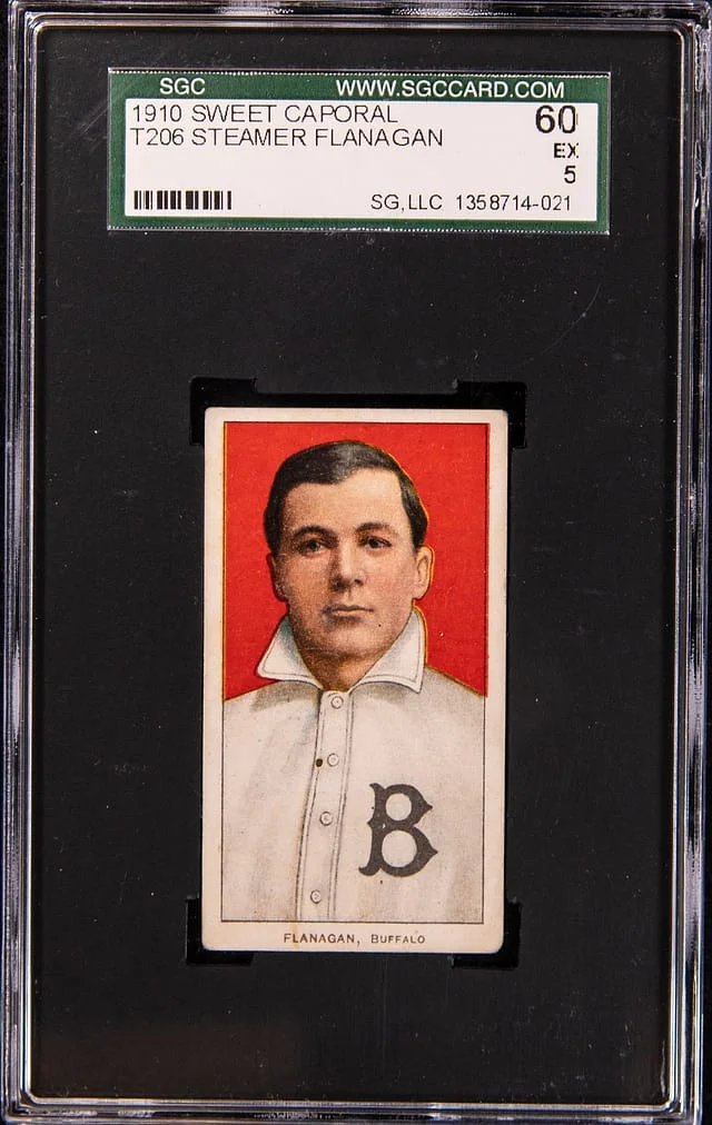 1910 T206 Steamer Flanagan - Sweet Caporal White Border #no-number card image