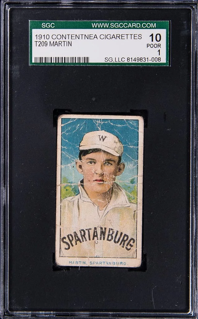 1910 T209 Contentnea Cigarettes Martin #NNO card image