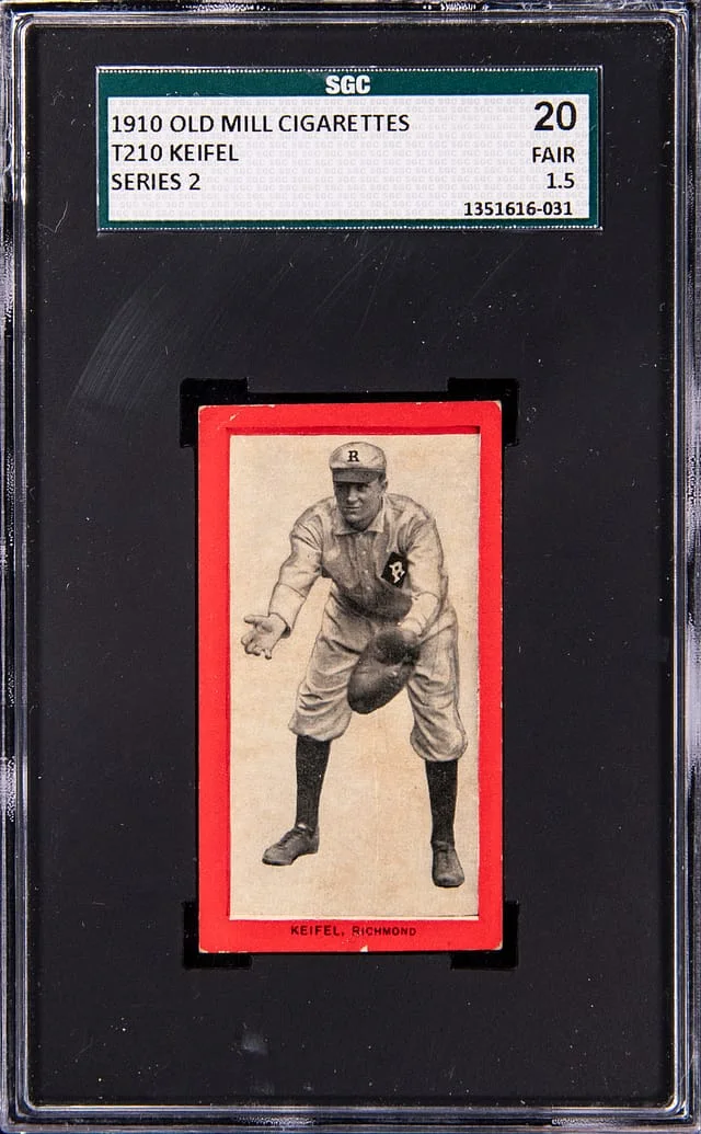 1910 T210 Old Mill Cigarettes Series 2 Keifel #NNO card image