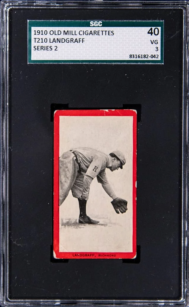 1910 T210 Old Mill Cigarettes Series 2 Landgraff #NNO card image