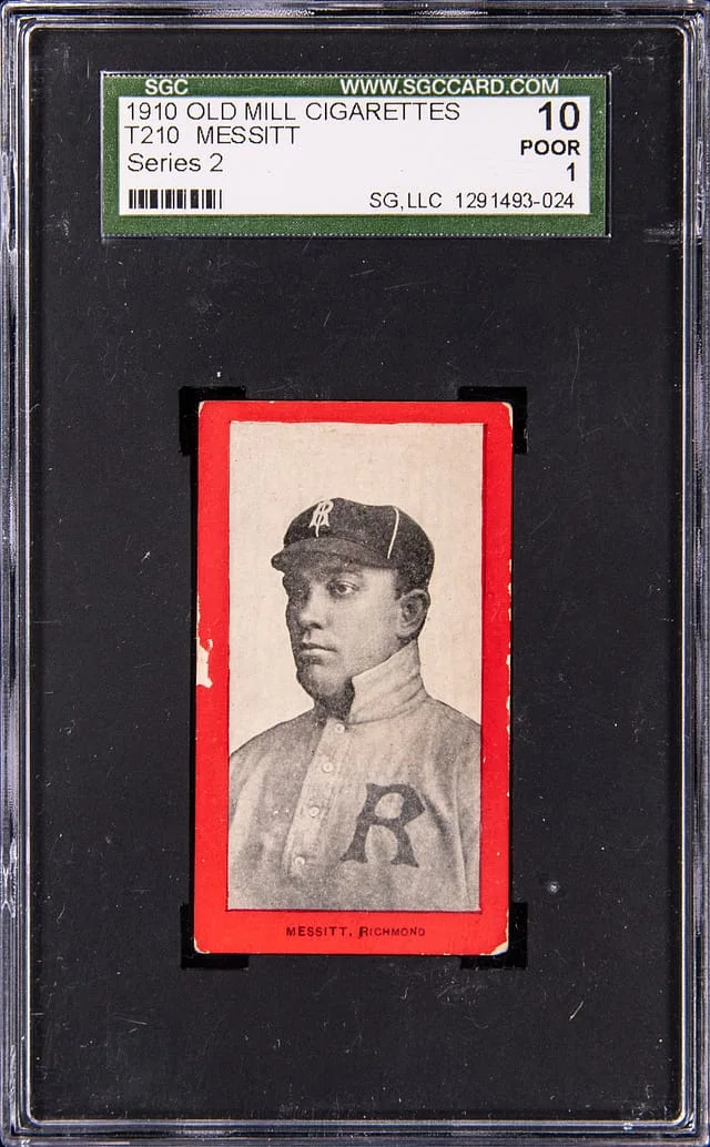 1910 T210 Old Mill Cigarettes Series 2 Messitt #NNO card image