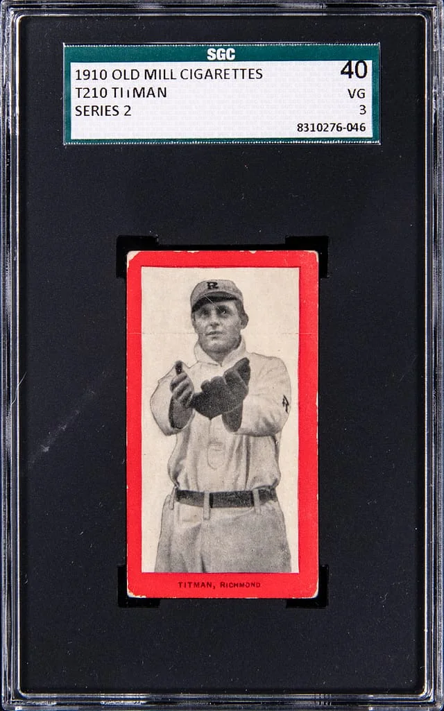 1910 T210 Old Mill Cigarettes Series 2 Titman #NNO card image