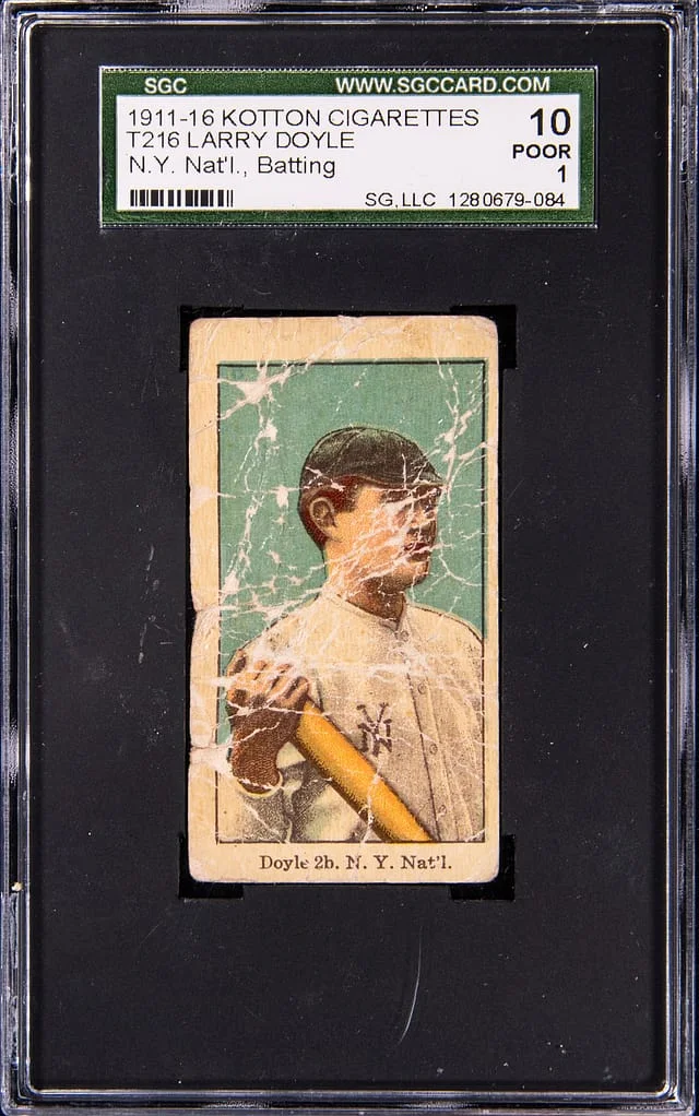 1911-16 T216 Kotton Cigarettes N.Y. Nat'l. Larry Doyle #NNO card image