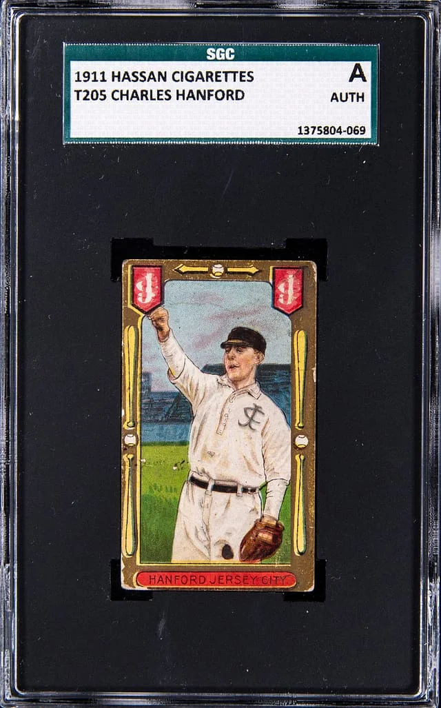 1911 T205 Charles Hanford Hassan Cigarettes #NNO card image