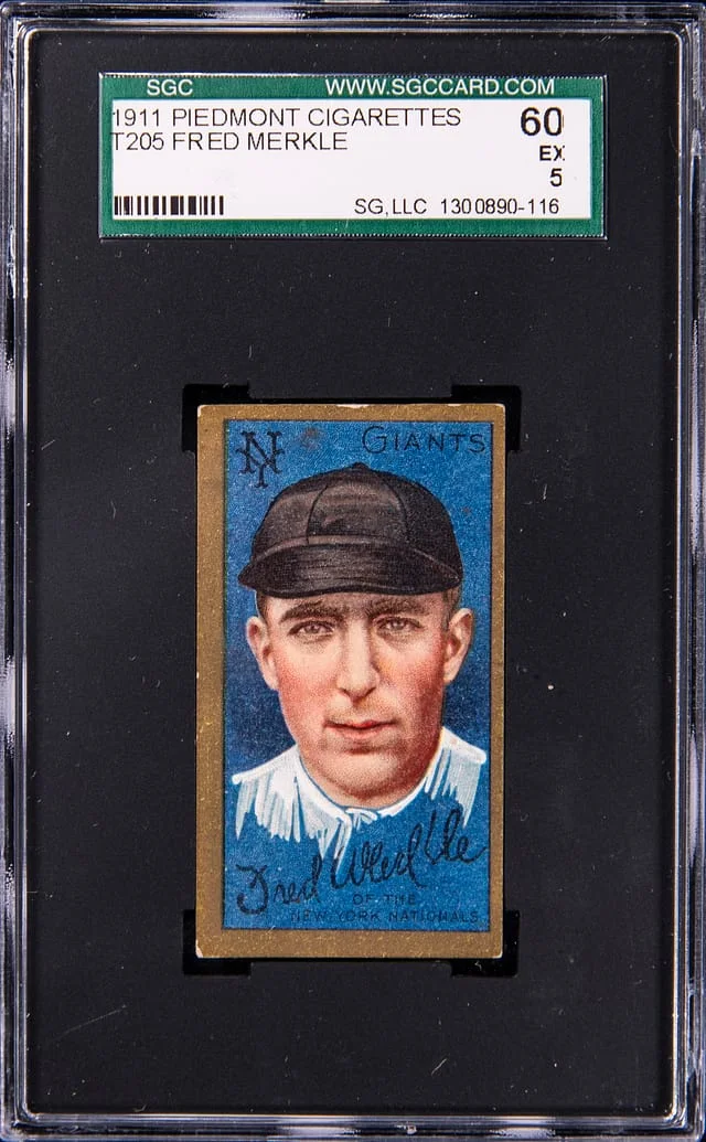 1911 T205 Fred Merkle Gold Border #no-number card image