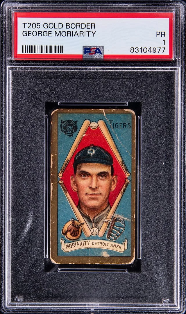 1911 T205 George Moriarity Gold Border #no-number card image