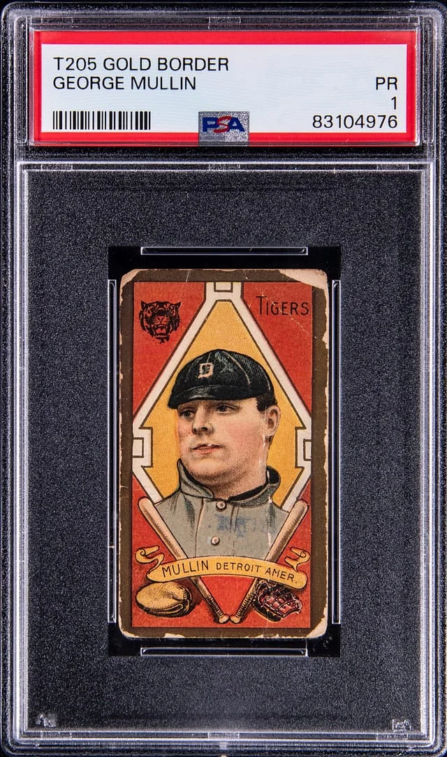 1911 T205 George Mullin Gold Border #no-number card image