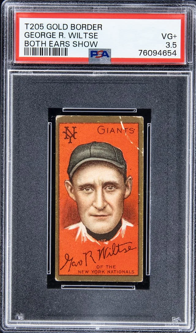 1911 T205 Hooks Wiltse Gold Border #no-number card image
