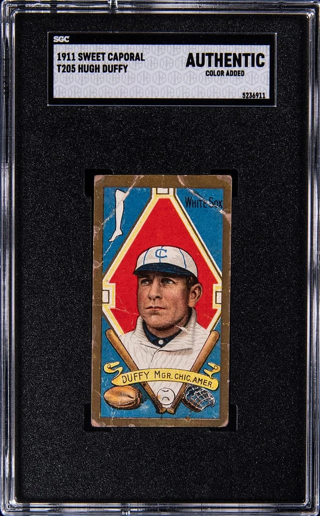 1911 T205 Hugh Duffy - Sweet Caporal Gold Border #no-number card image