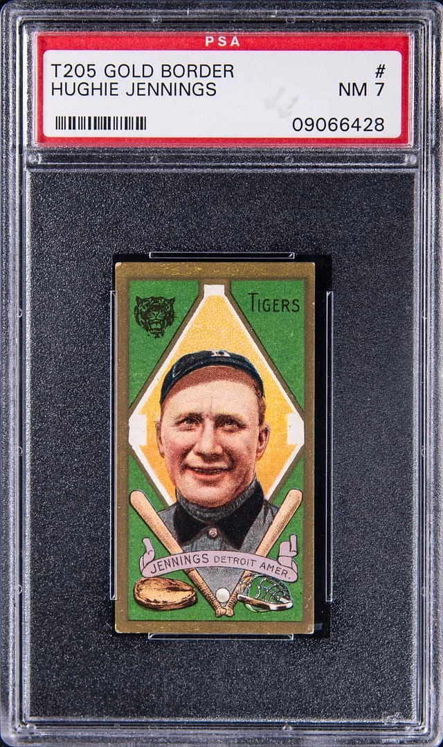 1911 T205 Hughie Jennings Gold Border #no-number card image