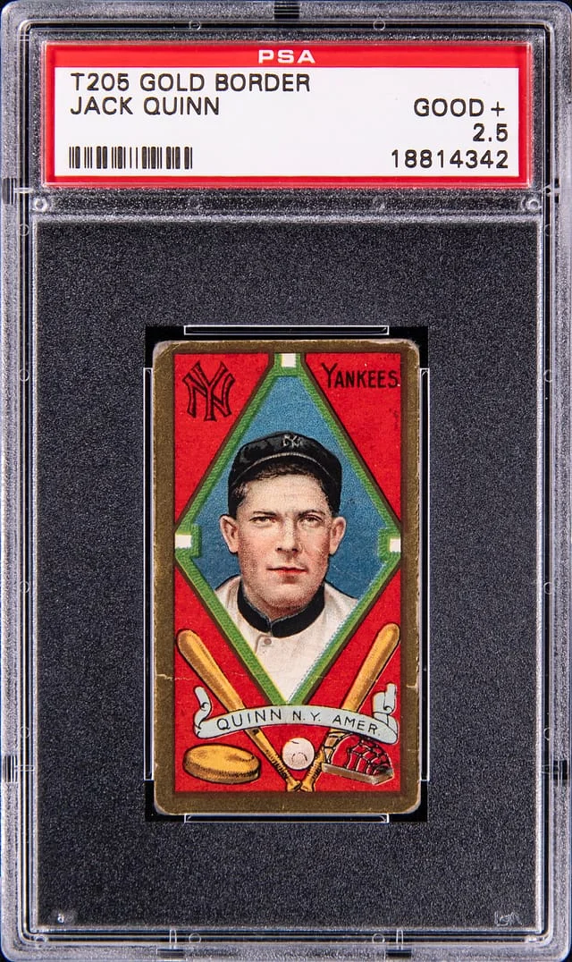 1911 T205 Jack Quinn Gold Border #NNO card image