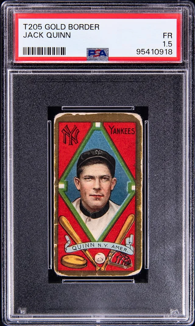1911 T205 Jack Quinn Gold Border #no-number card image
