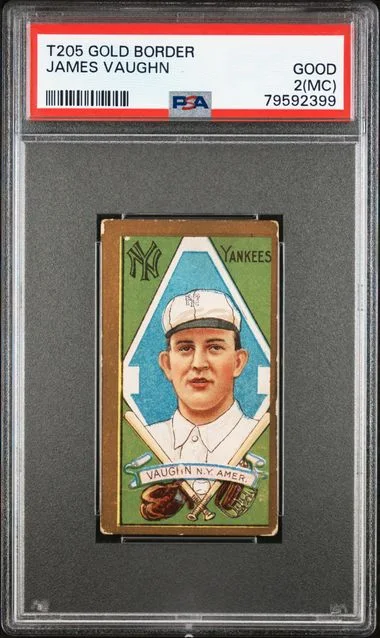 1911 T205 James Vaughn Gold Border #no-number card image