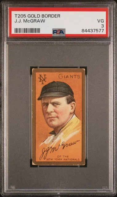 1911 T205 J.J. McGraw Gold Border #no-number card image