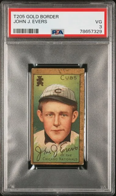 1911 T205 John J. Evers Gold Border #no-number card image