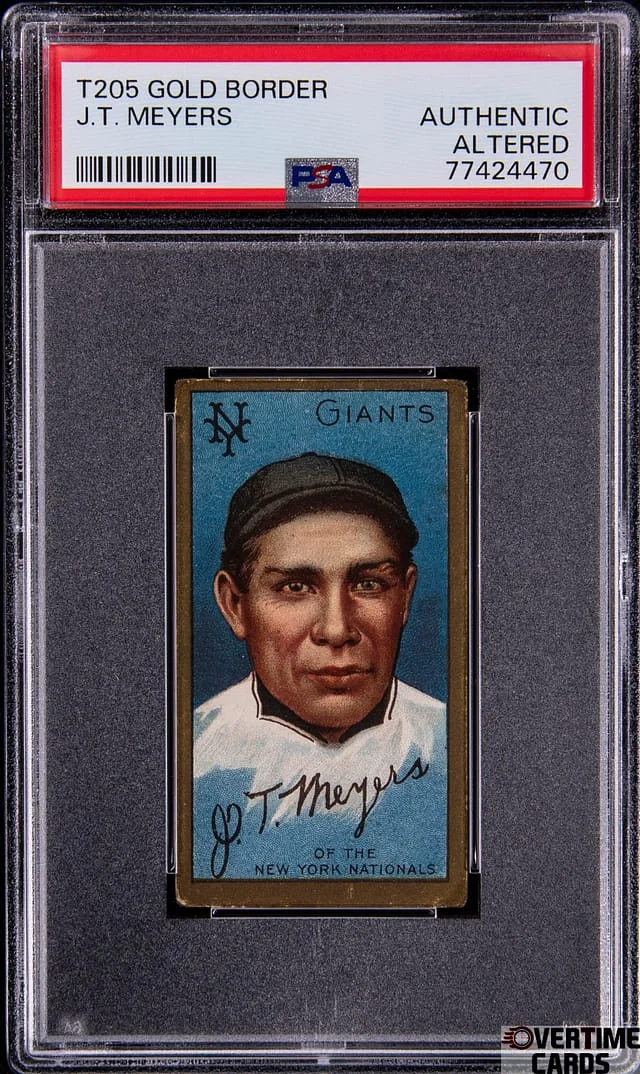 1911 T205 John T. Meyers Gold Border #no-number card image