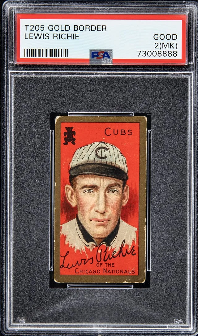 1911 T205 Lewis Richie Gold Border #no-number card image