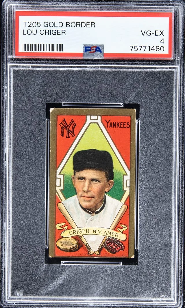 1911 T205 Lou Criger Gold Border #no-number card image