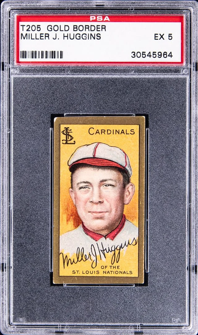 1911 T205 Miller Huggins Gold Border #no-number card image